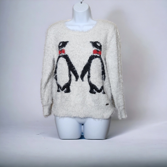 Black Rivet Sweaters - Black Rivet Penguin Sweater